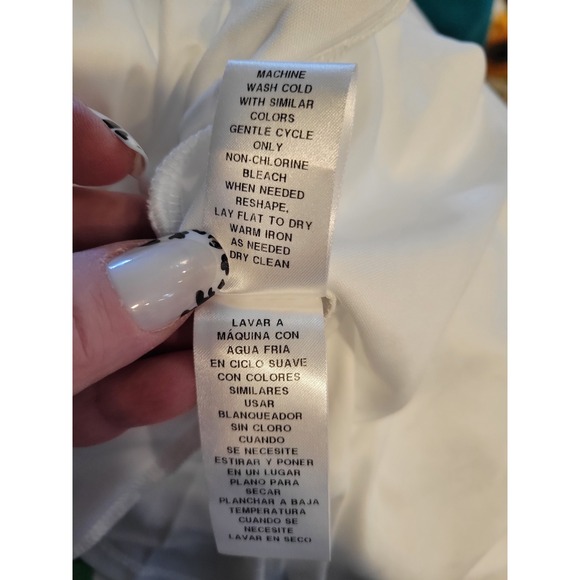 London Times Dottie XL Green White Floral Halter Maxi Textured Dress Wedding NWT - Picture 11 of 11